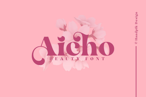 Aicho: A Bold Serif Font for Creative Product Makers