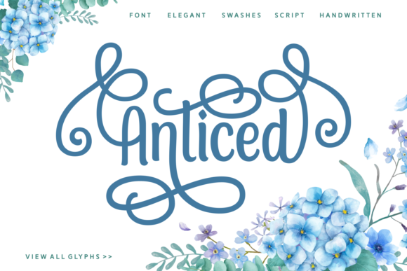 Anticed: A Playful Handwritten Script Font for Digital Design