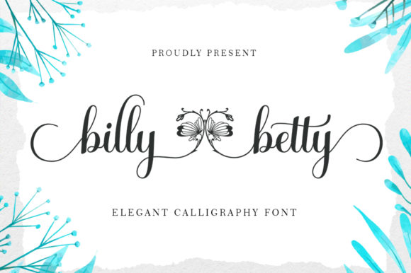 Billy Betty: A Romantic Script Font for Editorial Elegance