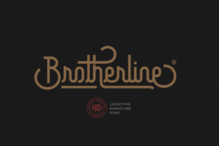 Brotherline Font: A Bold Script Typeface for Campaign Impact