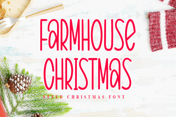 Farmhouse Christmas Font: A Maker's Best Friend for Handmade Charm