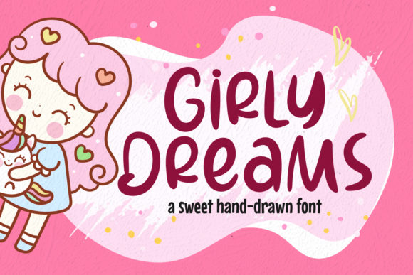 Girly Dreams Font: A Friendly Script Typeface for Web Design