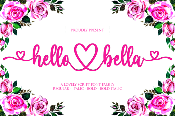 Hello Bella Font: A Romantic Script Font for Digital Campaigns