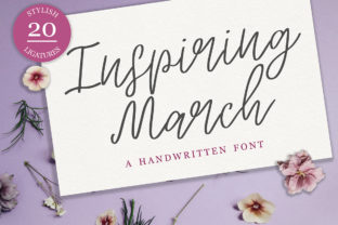 Inspiring March: A Signature Script Font for Editorial Design