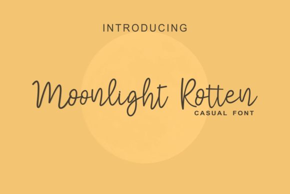 Moonlight Rotter: A Magical Handwritten Font for Digital Design