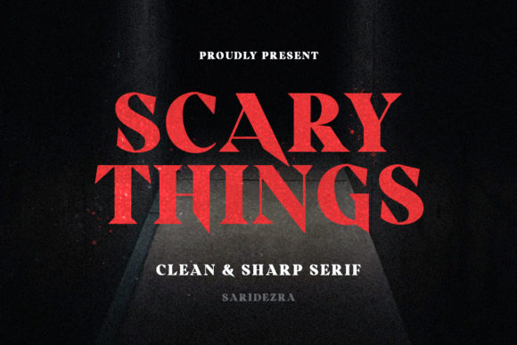 Scary Things Font for Editorial Design