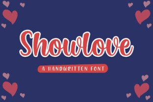 Showlove: A Lovely and Funny Handwritten Font for Crafters and Creators