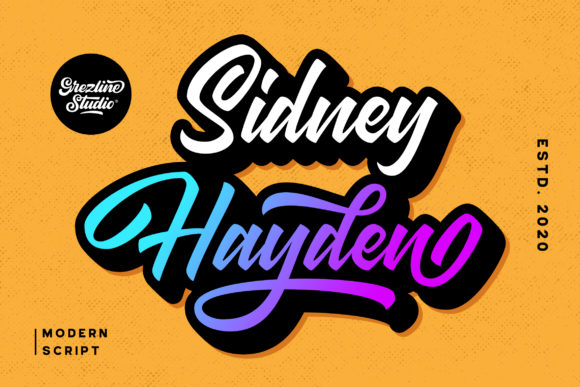 Sidney Hayden: A Premium Font for Polished Branding