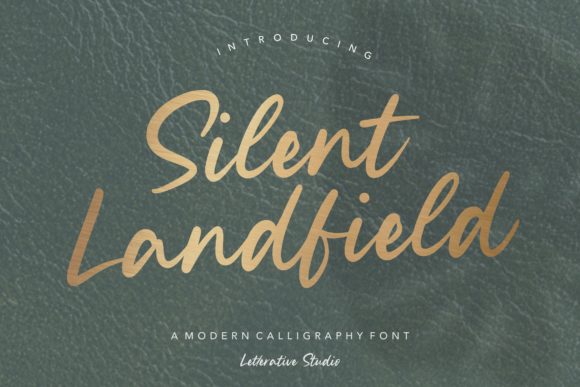 Silent Landfield: A Modern Handwritten Font for Editorial Design