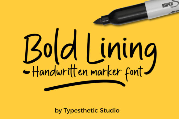 The Bold Lining Handwritten Font for Modern Marketing
