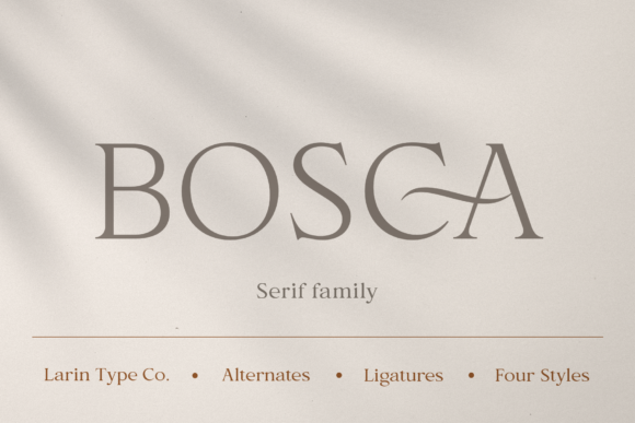 The Bosca Font: Elevating Brand Communication with Elegant Typography