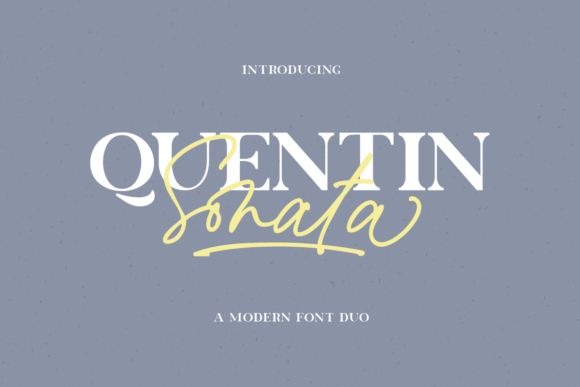 The Quentin Sonata Font for Elegant Editorial Design