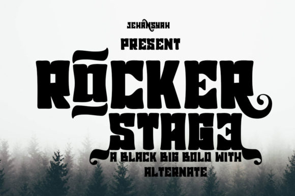 The Rocker Stage Font for Bold and Chunky Branding