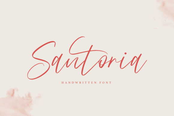 The Santoria Script Font for Elegant Marketing Visuals