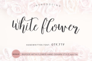 White Flower Font for Branding and Design Projects
